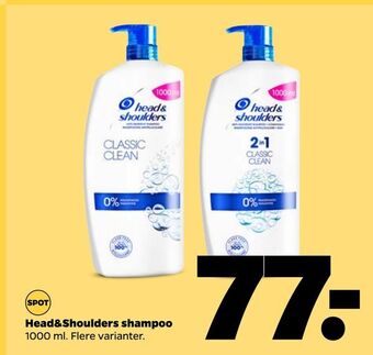 Netto Head&shoulders shampoo tilbud