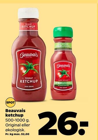 Netto Beauvais ketchup tilbud