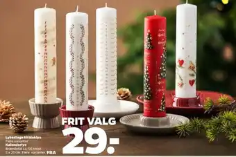 Netto Lysestage til bloklys, kalenderlys tilbud