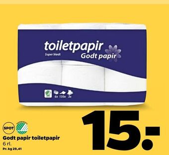 Netto Godt papir toiletpapir tilbud