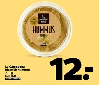Netto La campagna klassisk hummus tilbud