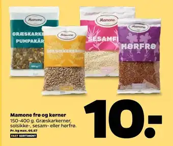 Netto Mamone frø og kerner tilbud