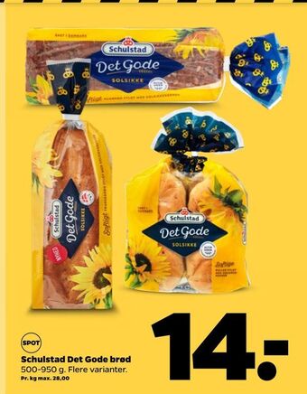 Netto Schulstad det gode brød tilbud