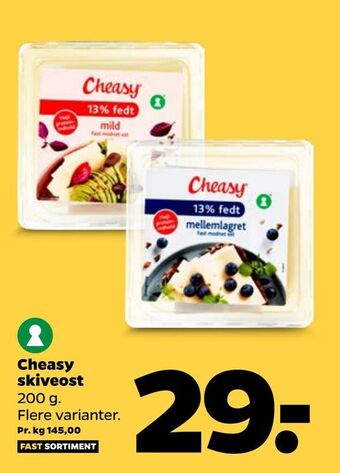 Netto Cheasy skiveost tilbud