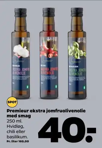 Netto Premieur ekstra jomfruolivenolie med smag tilbud