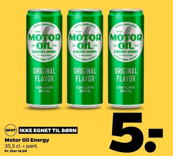 Motor oil energy tilbud hos Netto