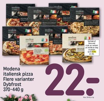 REMA 1000 Modena italiensk pizza tilbud