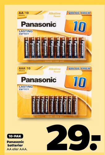 Panasonic batterier