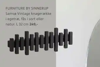Sinnerup Furniture by sinnerup samsø vintage knagerække tilbud