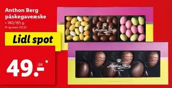 Lidl Anthon Berg Påskegavæske 180/185g tilbud