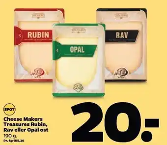 Netto Cheese makers treasures rubin, rav el opal ost tilbud