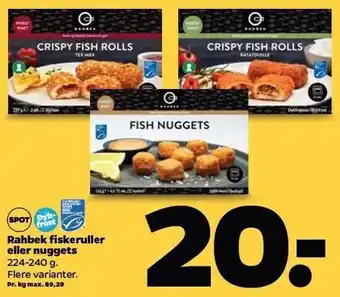 Netto Rahbek fiskeruller el. nuggets tilbud