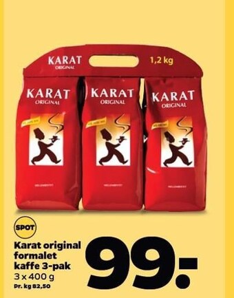 Netto Karat original formalet kaffe tilbud