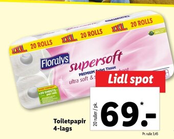 Lidl Toiletpapir 4-lags tilbud
