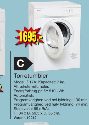 Harald Nyborg Wasco tørretumbler tilbud