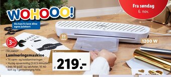 Lidl Crelando Lamineringsmaskine tilbud