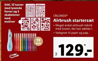 Lidl Crelando Airbrush Startersæt tilbud