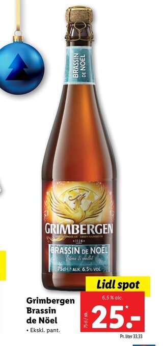 Lidl Grimbergen Brassin de Nöel tilbud