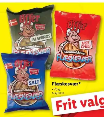 Lidl Flæskesvær tilbud