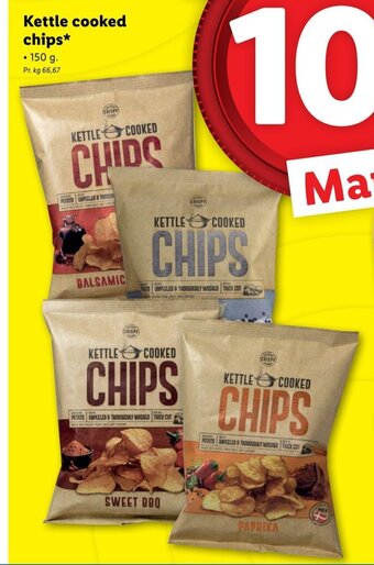 Lidl Kettle Cooked chips tilbud
