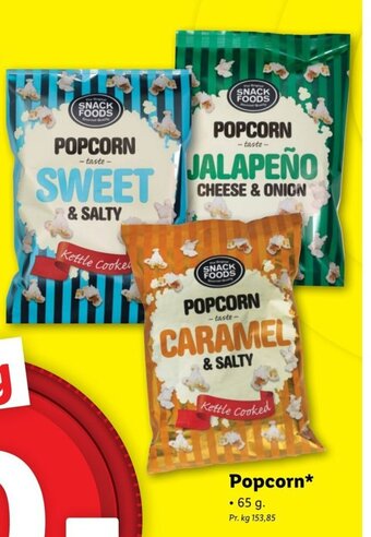 Lidl Popcorn tilbud