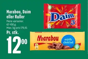 Min Købmand Marabou, daim eller ruller tilbud