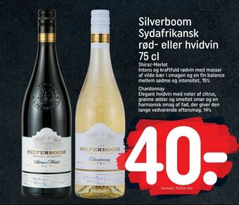 REMA 1000 Silverboom sydafrikansk rød- eller hvidvin tilbud