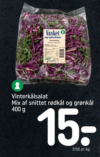 REMA 1000 Vinterkålsalat mix af snittet rødkål og grønkål tilbud