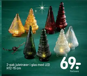 2-pak juletræer