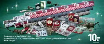 REMA 1000 Gavepapir 4 m, kraftpapir 2,5 m tilbud
