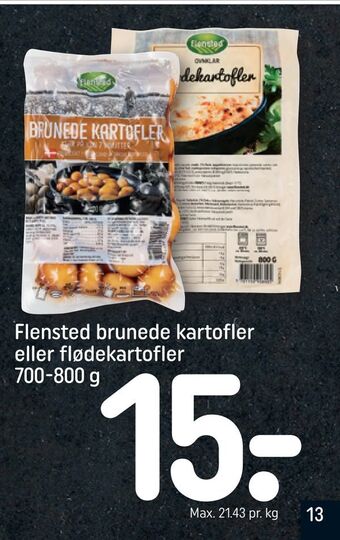 REMA 1000 Flensted brunede kartofler eller flødekartofler tilbud