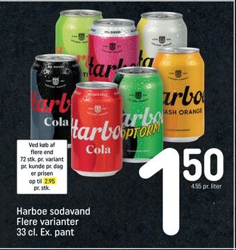REMA 1000 Harboe sodavand tilbud