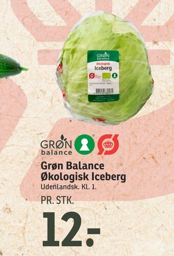 SPAR Grøn balance økologisk iceberg tilbud