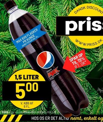 Priss Pepsi tilbud