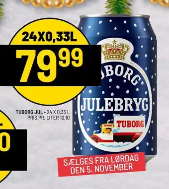 Priss Tuborg jul tilbud