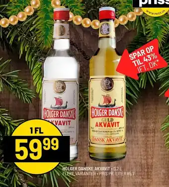 Priss Holger danske akvavit tilbud