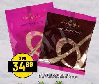 Priss Anthon berg snitter tilbud