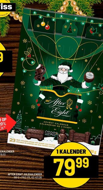 Priss After eight julekalender tilbud