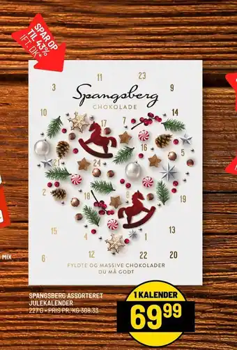 Priss Spangsberg assorteret julekalender tilbud