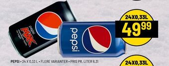 Priss Pepsi tilbud