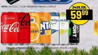 Priss Coca cola produkter tilbud