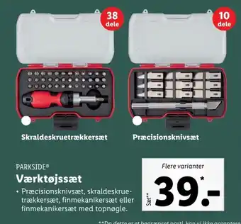 Lidl Parkside Værktøjssæt tilbud