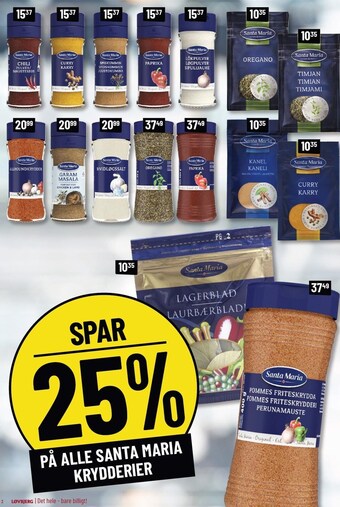 Løvbjerg Spar 25% på alle santa maria krydderier tilbud
