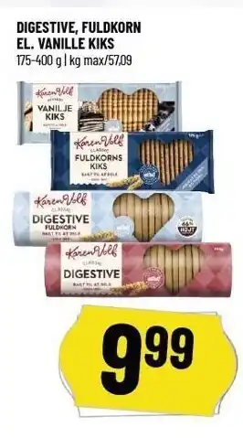 Løvbjerg Digestive, fuldkorn el. vanille kiks tilbud