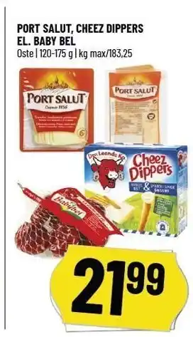 Løvbjerg Port salut, cheez dippers el. baby bel tilbud