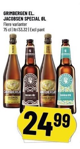 Løvbjerg Grimbergen el. jacobsen special øl tilbud