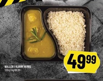 Løvbjerg Boller i karry m/ris tilbud