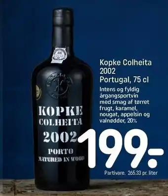 REMA 1000 Kopke colheita 2002 portugal tilbud