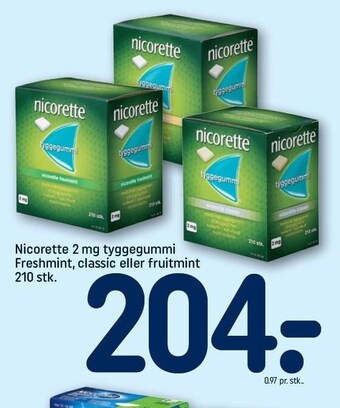 REMA 1000 Nicorette tyggegummi tilbud