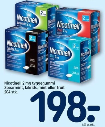REMA 1000 Nicotinell tyggegummi tilbud